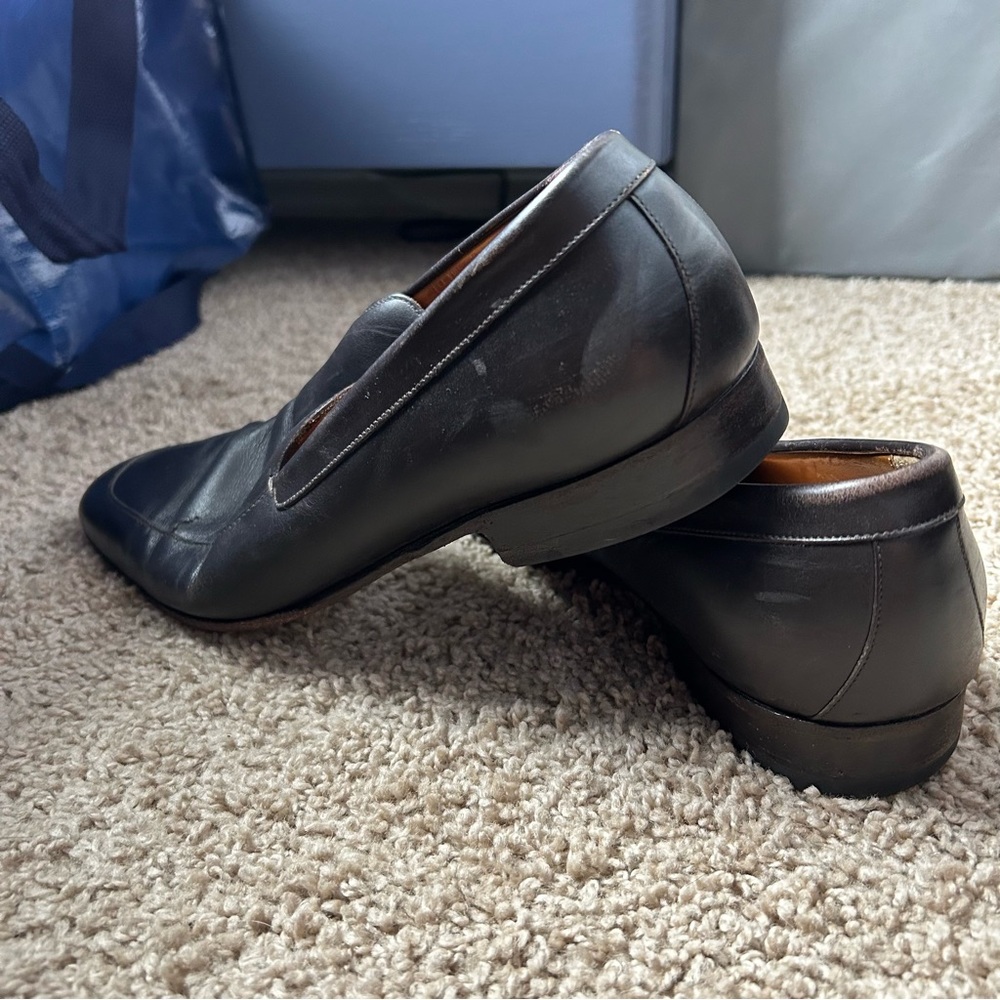 M Vintage Gucci Dark Brown Genuine Leather Goodyear Loafers Size 9.5 |F20 - Picture 15 of 16